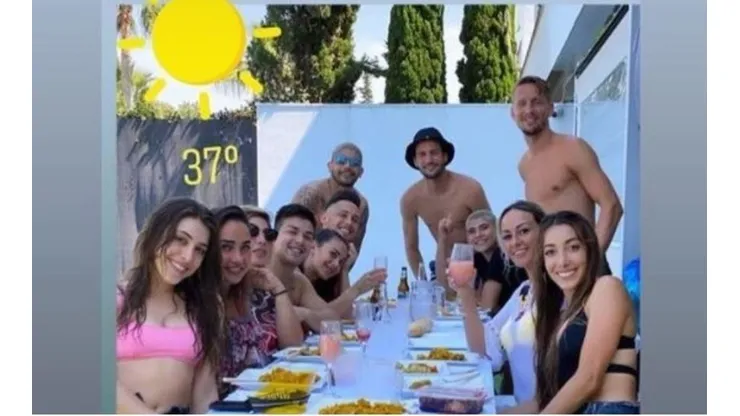 La mujer de Banega compartió la foto de Sevilla que desató la polémica