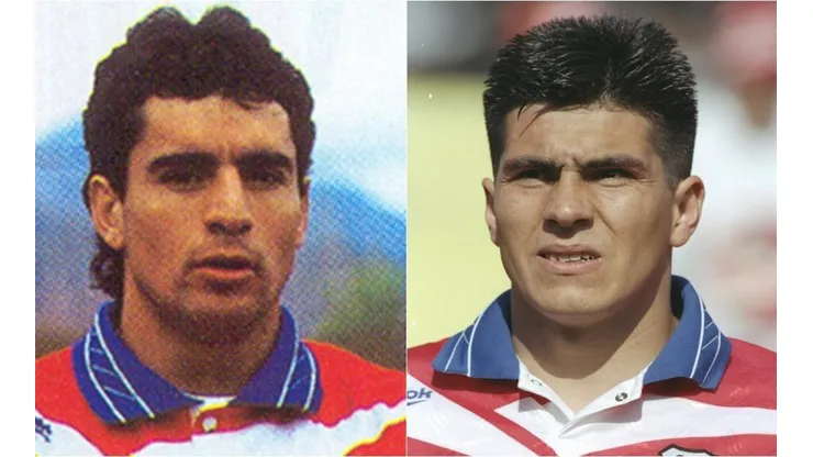 Valencia y Vega vistiendo la Roja.