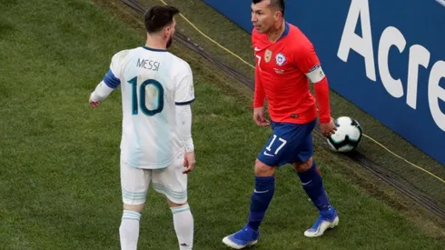 Lionel Messi y Gary Medel dos protagonistas de los duelos entre Chile y Argentina