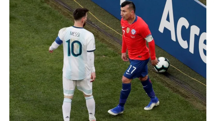 Lionel Messi y Gary Medel dos protagonistas de los duelos entre Chile y Argentina