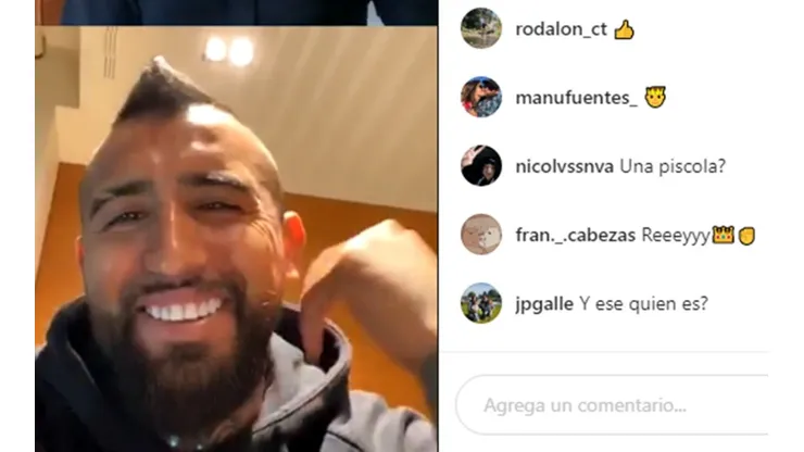 Los hinchas de la U fueron el punto cúlmine de la entrevista que concedió Vidal en Instagram