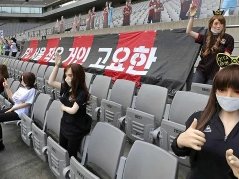 ¡Insólito! Equipo de Corea se disculpa por ocupar muñecas sexuales como público