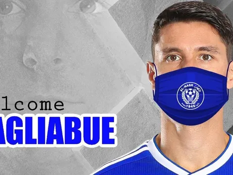 Presentan a un ex Everton con mascarilla en el Al-Nasr