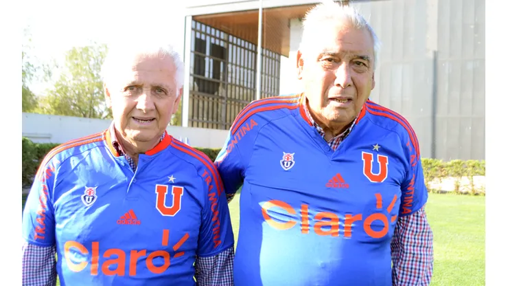 Leonel Sánchez junto a Carlos Campos.