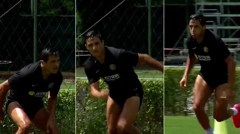 Alexis Sánchez pasó inadvertido en su regreso a los entrenamientos grupales en Inter
