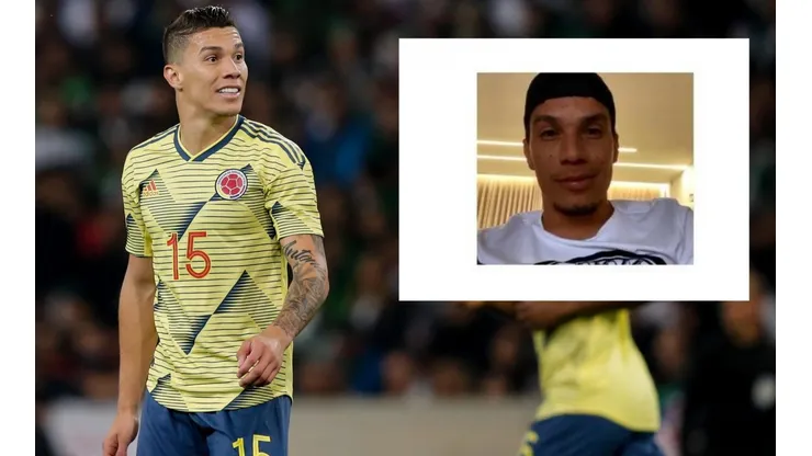 Mathías Uribe en el amistoso contra Argelia