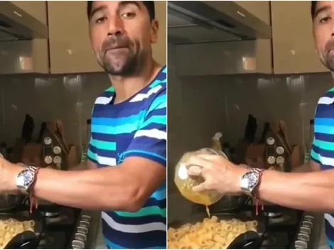 David Pizarro recuerda a Totti con una tremenda pasta alla carbonara