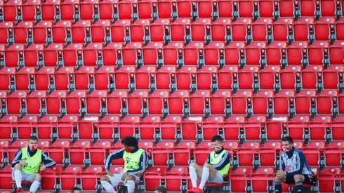 La "tribuna" del Bayern.