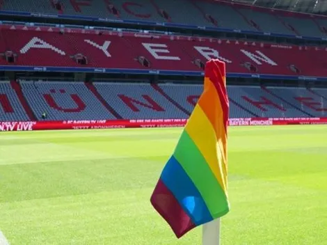 Bayern pone los colores LGBT+ en los banderines de los córners