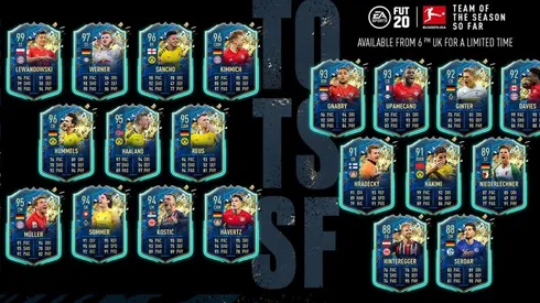 TOTSSF de la Bundesliga en Ultimate Team de FIFA 20