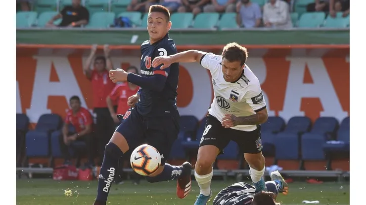 Colo Colo y la U en la final de la polémica Copa Chile 2019.
