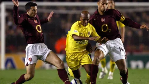 Senna en el partido ante Arsenal