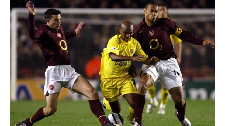 Senna en el partido ante Arsenal