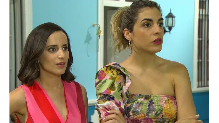 Camila Hirane y Carmen Zabala en una escena de "Verdades ocultas", de Mega.