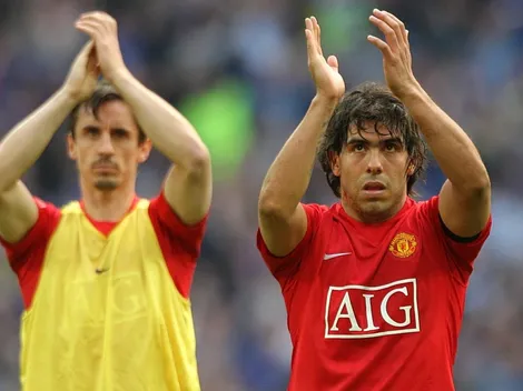 Gary Neville se va en picada contra Carlos Tévez