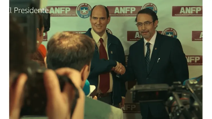 Andrés Parra como Sergio Jadue en "El Presidente", de Amazon Prime.