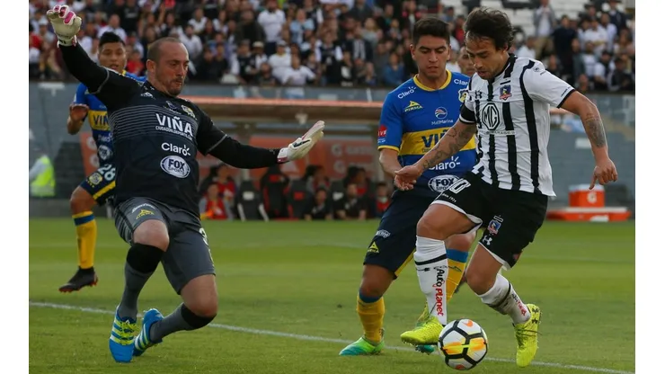 Eduardo Lobos enfrentando a Colo Colo