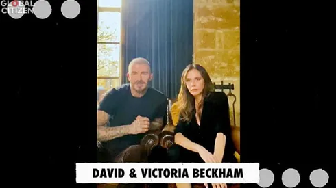 David junto a su señora en cuarentena