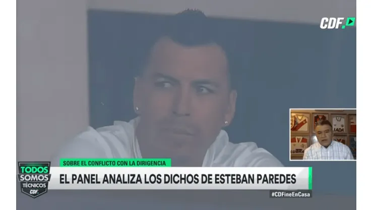 esteban Paredes volvió al centro de la noticia luego de sus dichos contra Mayne Nicholls
