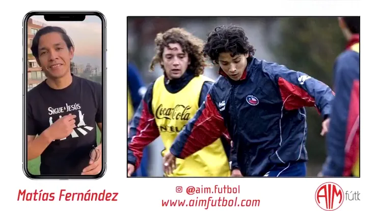 Mati Fernández saludando a Colocho Iturra en su lindo video de despedida del fútbol.