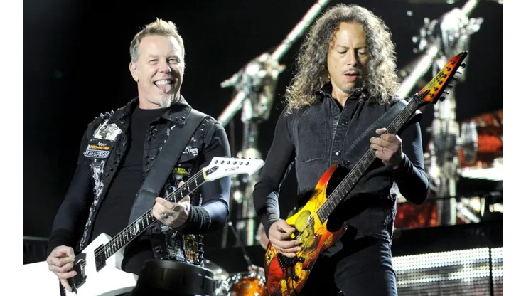 James Hetfield y Kirk Hammett en el show de Nickelsdorf, Austria.