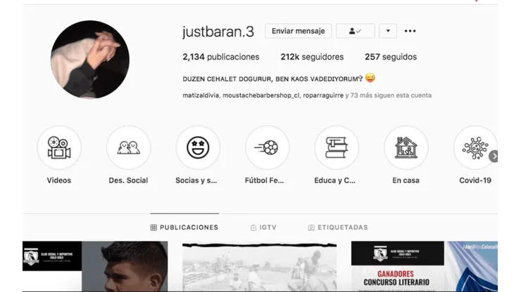 Hackean el Instagram del CSD Colo Colo