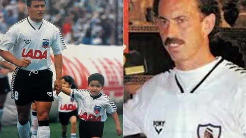 El Bichi y De Luca con la camiseta de Colo Colo.