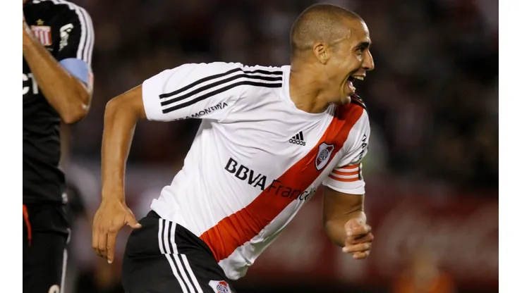 David Trezeguet con la camiseta de River Plate en 2013
