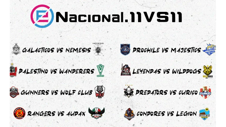 Nuevas fechas del eNacional.11vs11
