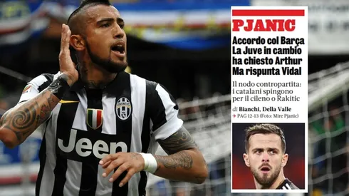 Arturo Vidal aparece en la portada de La Gazzetta dello Sport este viernes
