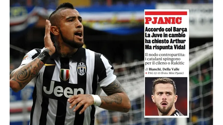 Arturo Vidal aparece en la portada de La Gazzetta dello Sport este viernes