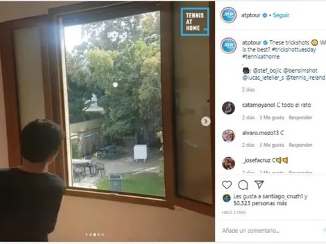 ¡Seco! Joven tenista nacional se luce en el Instagram del ATP con alucinante truco
