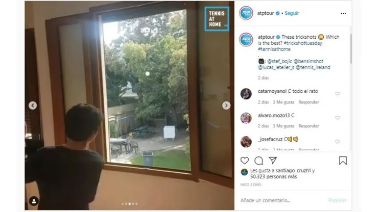 Lucas Letelier sorprende a grandes y chicos con este truco.