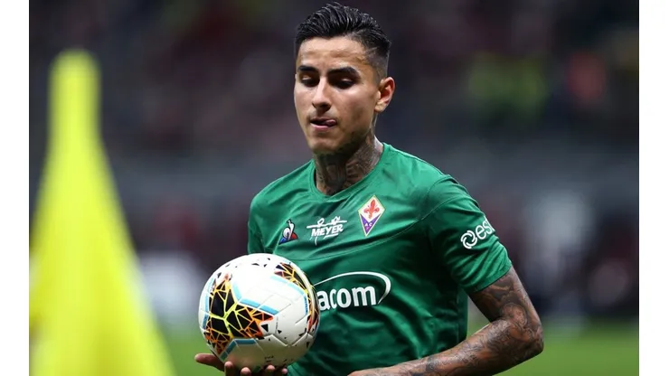 Erick Pulgar reapareció en las instalaciones de la Fiorentina esta mañana