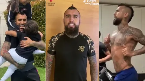 Arturo Vidal ha mostrado lo mejor de su repertorio durante la cuarentena