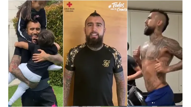 Arturo Vidal ha mostrado lo mejor de su repertorio durante la cuarentena