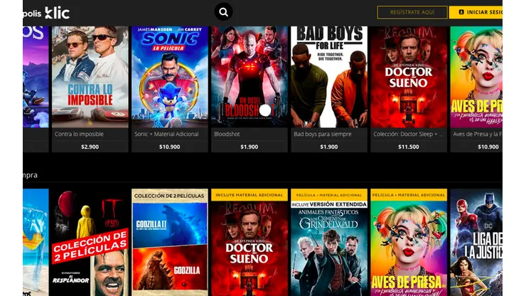 Así se ve la plataforma PVOD de Cinépolis Klic.