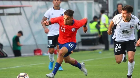 Cavalleri en el amistoso de la sub 23 ante Colo Colo.