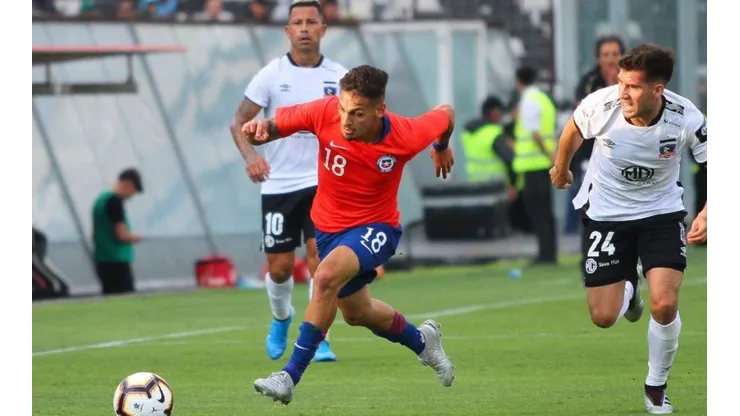Cavalleri en el amistoso de la sub 23 ante Colo Colo.