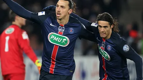 Zlatan y Edinson Cavani en el PSG.
