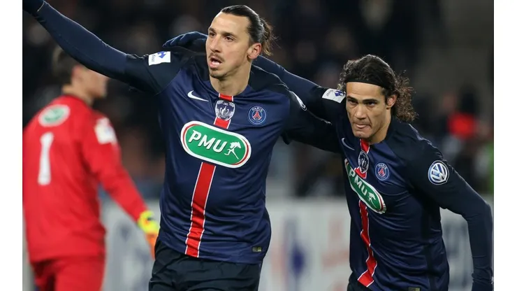 Zlatan y Edinson Cavani en el PSG.