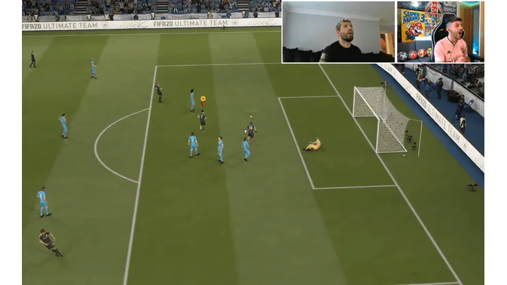 Agüero juega junto a DjMariio en la "Calvogames"