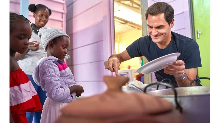 Federer realiza importante donación para ir en ayuda de los niños africanos.
