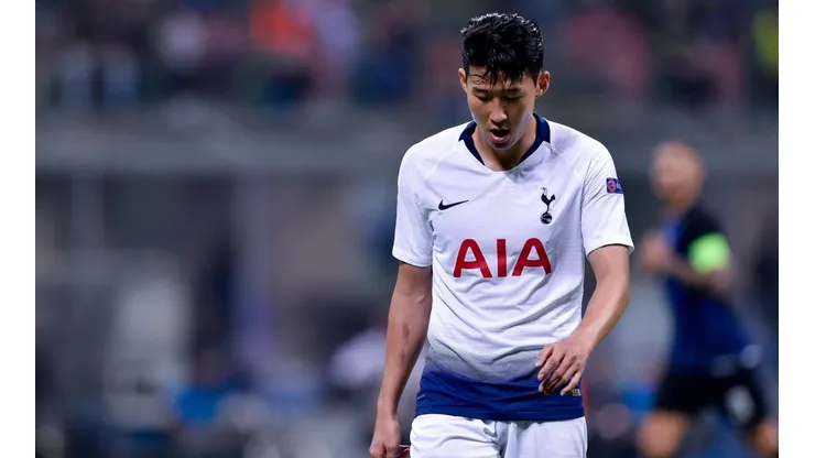 Son Heung-Min en un partido con el Totteham en la Premier League