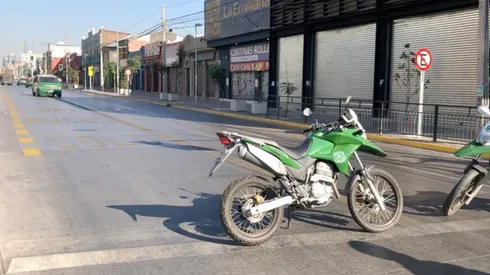 El Banco Santander de Independencia fue víctima de un asalto.