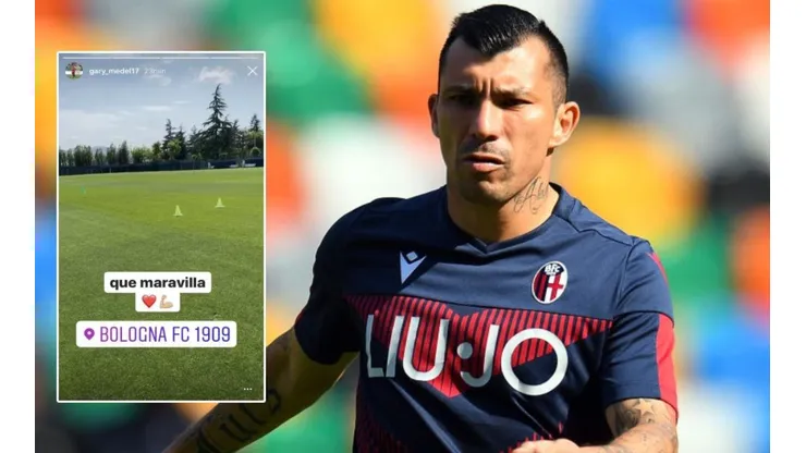 Gary Medel volvió a entrenar con el Bologna tras parón por el coronavirus