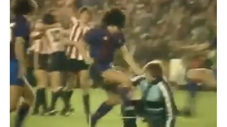 El último partido de Maradona en el Barça
