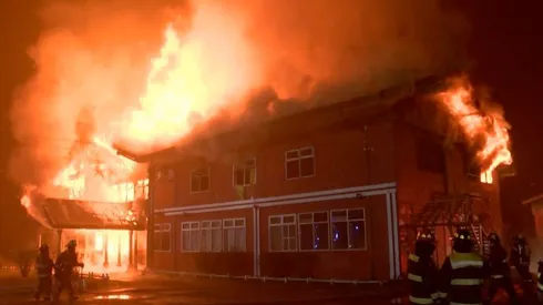 El incendio del hogar de menores Catalina Keim de Osorno dejó a doce niños sin hogar.