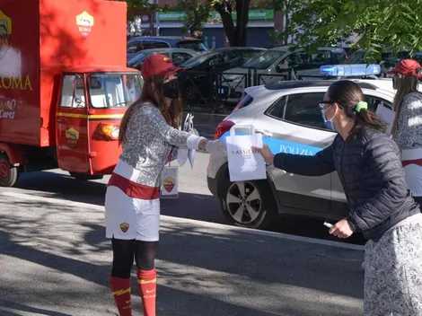 Roma entrega mascarillas, guantes y alcohol gel