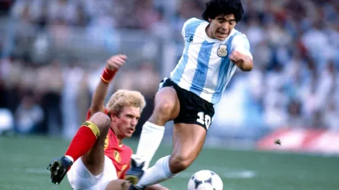 Diego Maradona en el Mundial de 1982
